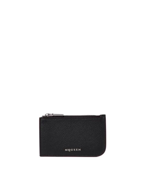 Alexander McQueen Sling leather card case