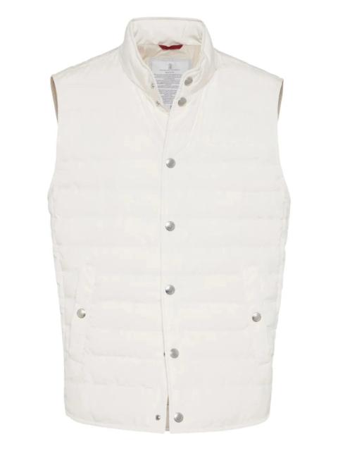 Brunello Cucinelli Brunello Cucinelli Men Water-Resistant Microfiber Lightweight Down Vest