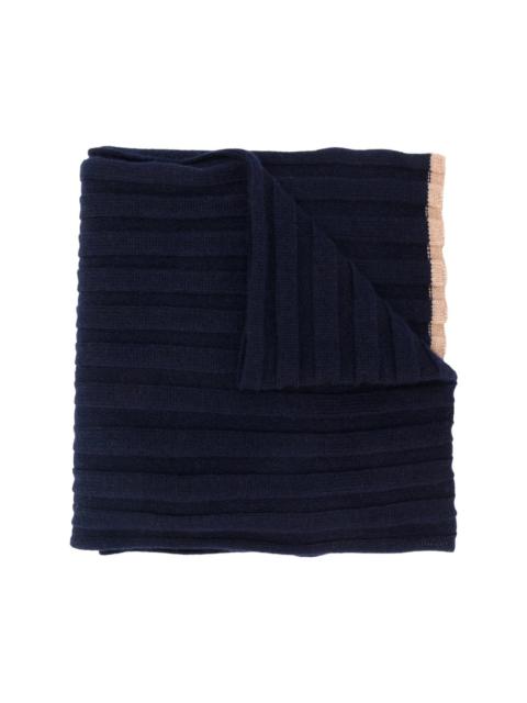 Brunello Cucinelli Brunello Cucinelli Blue Scarves Men