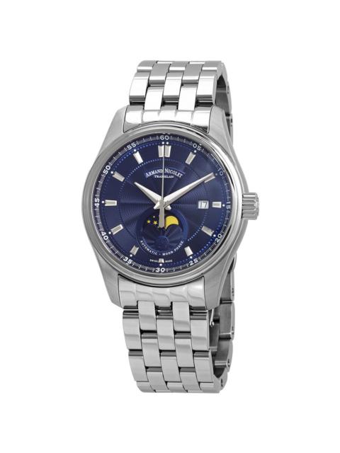 Other Designers Armand Nicolet MH2 Automatic Moon Phase Blue Dial Men's Watch A640L-BU-BMA22640A