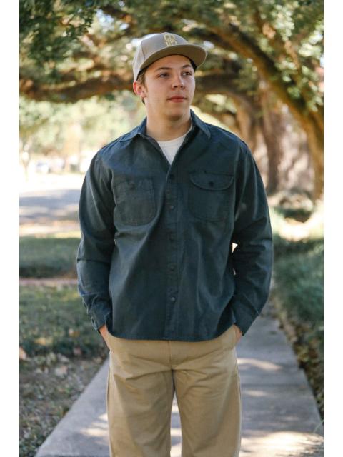 Rogue Territory WORK SHIRT DYED CANVAS-ASH
