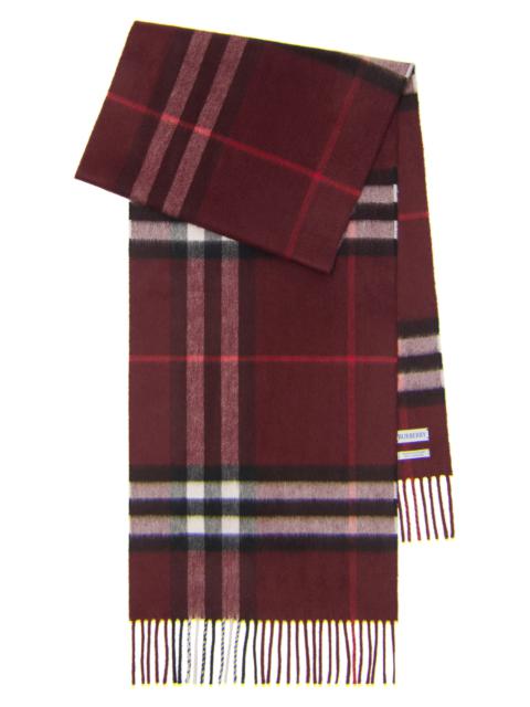 Burberry burberry Giant Check Cashmere Scarf in Oxblood Red at Nordstrom