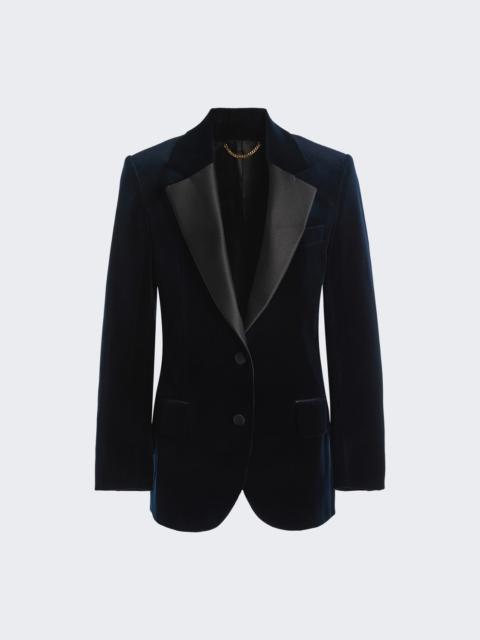 Victoria Beckham Single Breasted Tailored Jacket Midnight