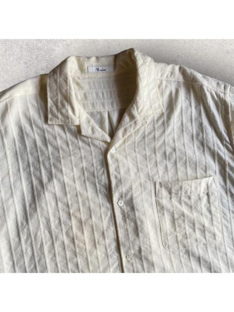 Yohji Yamamoto Vintage Y’s For Men Jacquard Stripe Open Collar Shirt