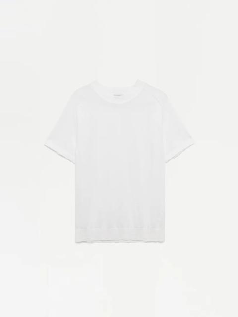 SIMKHAI Kellyn SS Crewneck Top Ivory