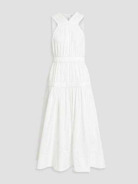 Proenza Schouler Libby tiered cotton-poplin midi dress