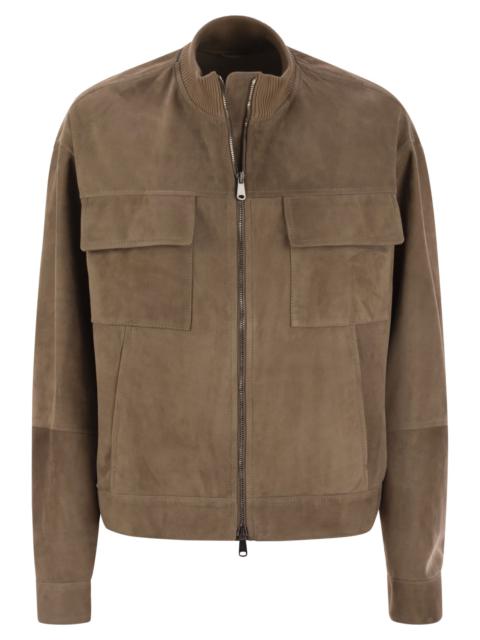 ジャケット BRUNELLO CUCINELLI Couture suede outerwear with jewellery Brunello Cucinelli Monili-Trim Double-Breasted Blazer