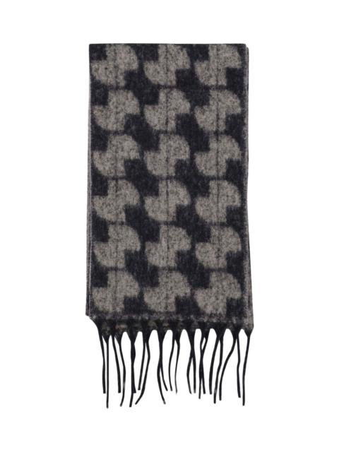 PATOU Wool Blend Scarf With Logo