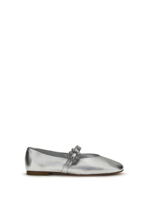Roger Vivier Roger Vivier Efflorescence Leather Ballerinas