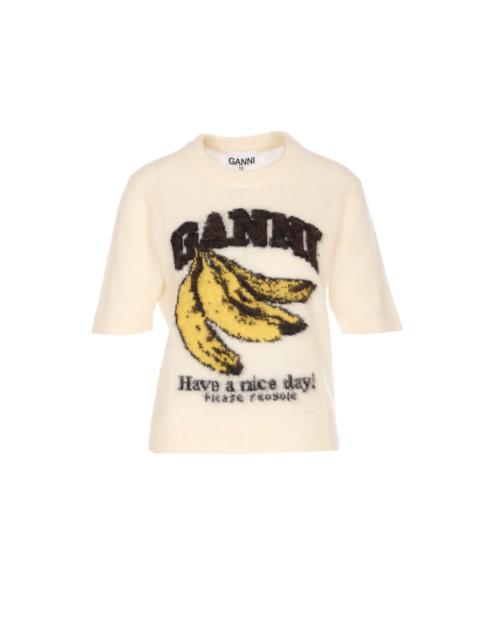 GANNI Ganni Women Banana Graphic T-Shirt
