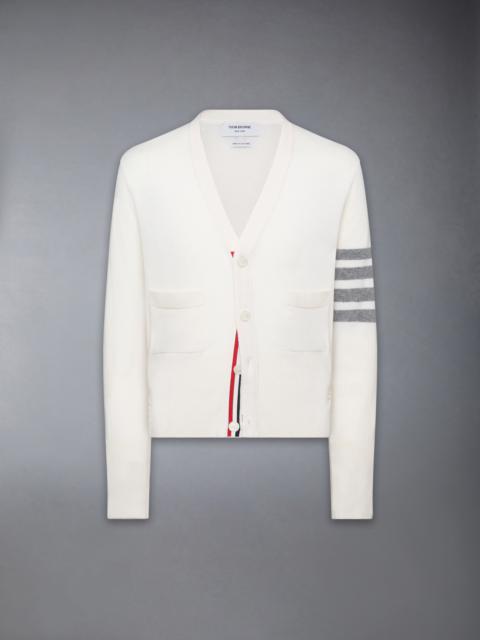 Thom Browne CLASSIC CASHMERE 4-BAR V-NECK CARDIGAN
