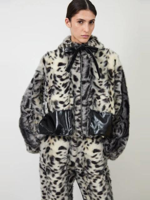 AKNVAS Hesse Faux Fur Leopard Jacket