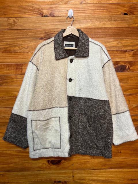 Other Designers Japanese Brand - DUAL OBJECTS PATCHWORK FLEECE JACKET
