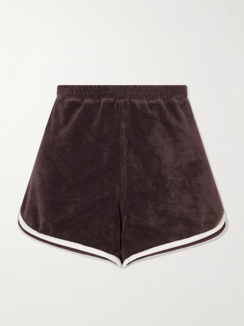 STAUD Rove Cotton-blend Terry Shorts