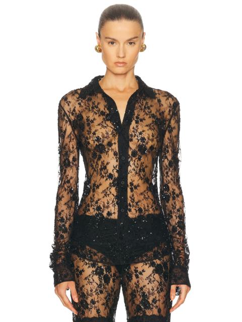 BALENCIAGA Embro Fitted Shirt