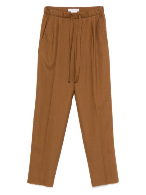 Max Mara cachemire foulé pants