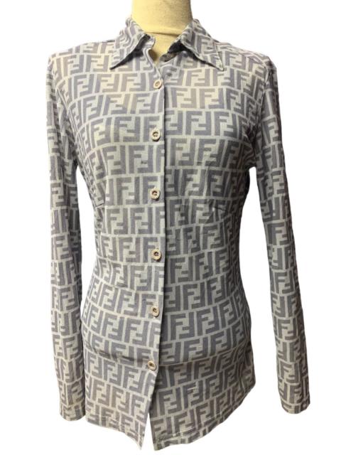 FENDI FENDI monogram button up