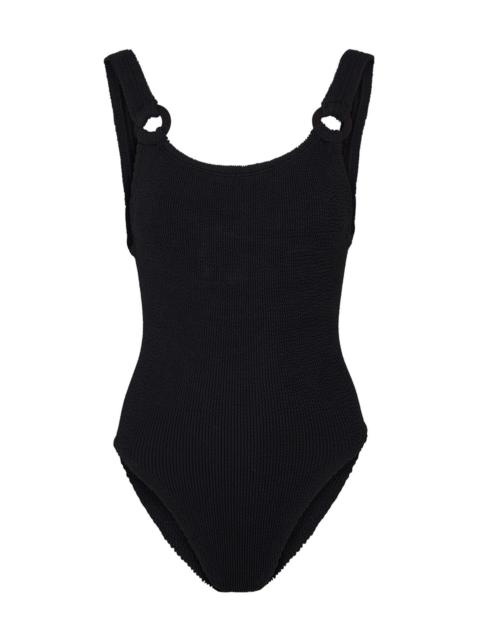 Hunza G Domino seersucker swimsuit