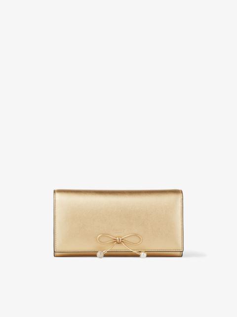 JIMMY CHOO Martina
Gold Metallic Nappa Leather Wallet