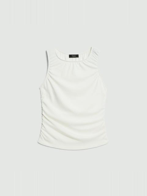 Theory Shirred Top in Soft Rib