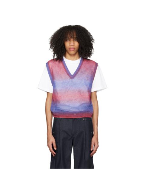 Wooyoungmi Pink & Purple Gradient Stripe Vest