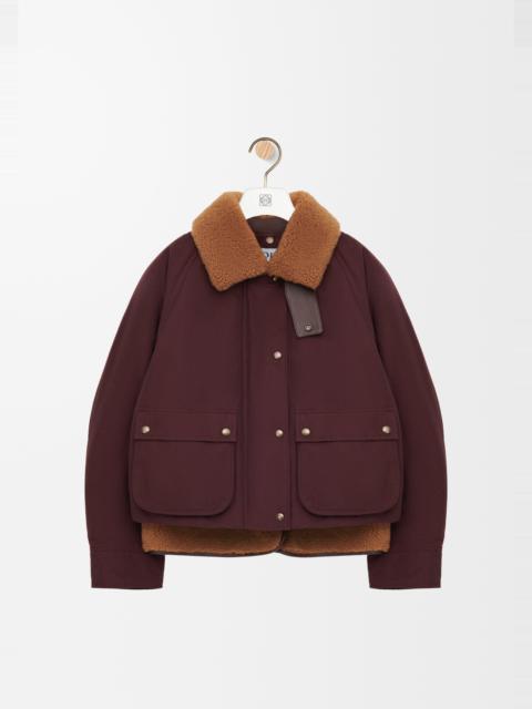 Loewe Puffer in shearling and cotton blend