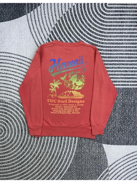 Other Designers Japanese Brand - Vintage T&C Surf Design Pink Hawaii Logo Sweatshirt