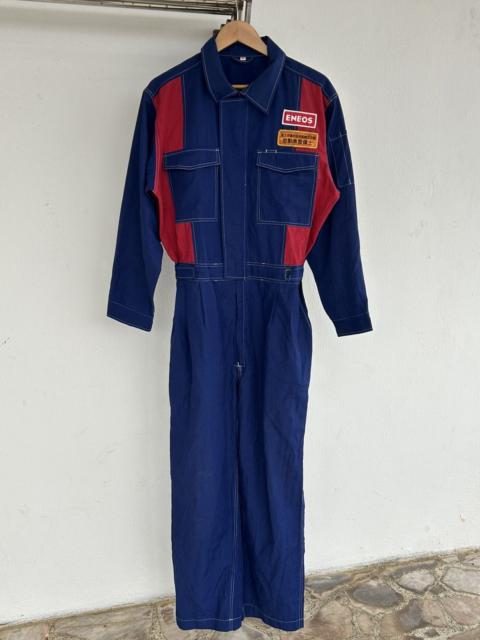 Other Designers Japanese Brand - Eneos Japan Vintage Coverall Blue Red