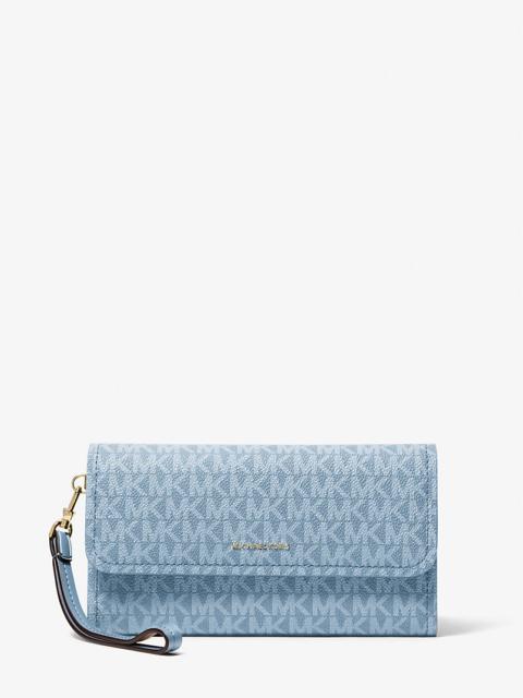 MICHAEL KORS Jet Set Medium Signature Logo Convertible Wristlet