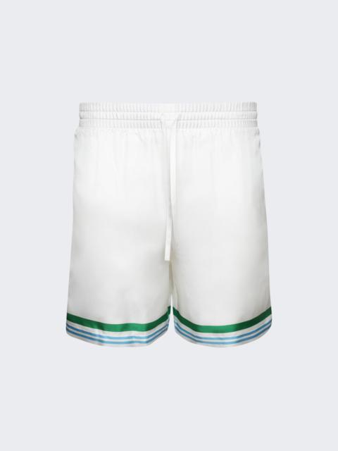 CASABLANCA Drawstring Shorts White