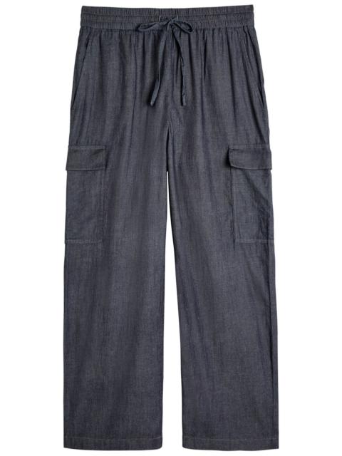 EILEEN FISHER Eileen Fisher Drawstring Cotton Cargo Trousers