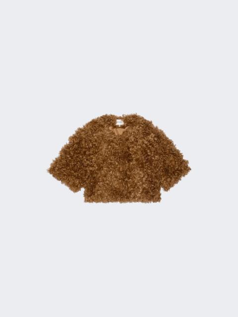FRAME The Plush Bolero Camel