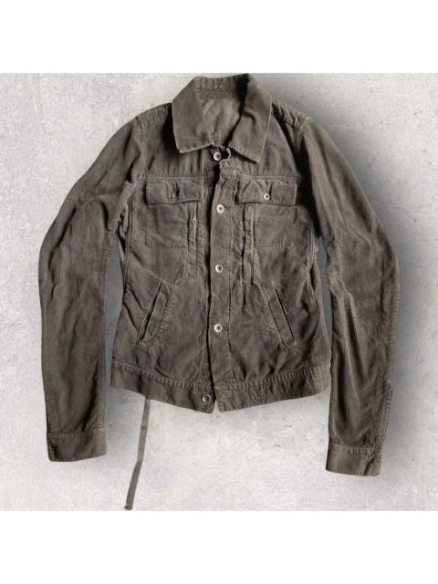 Rick Owens DRKSHDW 2007 Corduroy Trucker Jacket