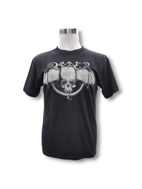 Other Designers Vintage The DAMNED B.Otis Link Bat Skull 1991 Tour T-shirt