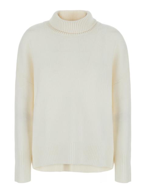 LISA YANG Lisa Yang Women Heidi Sweater With V-Neck And Long Sleeves In White Cashmere For Women
