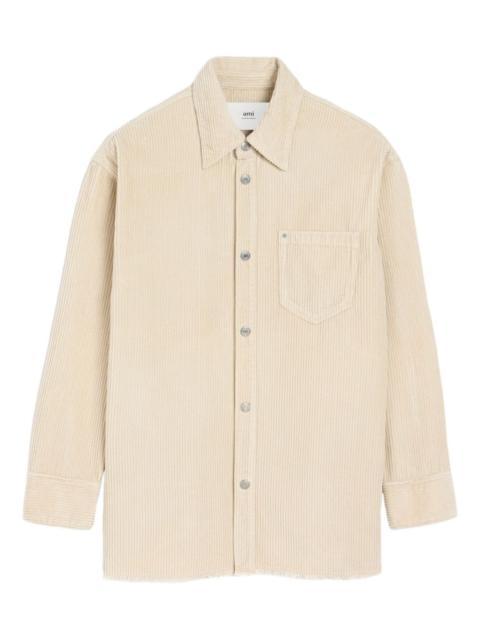 AMI Paris cotton corduroy shirt jacket