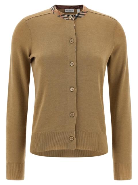 Burberry Burberry Women Check Insert Cardigan