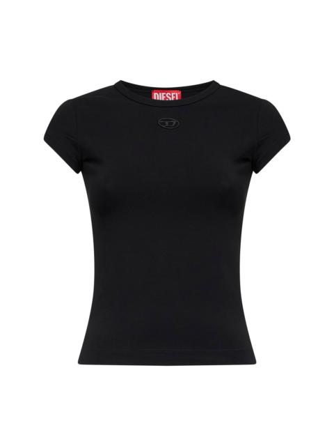 Diesel Diesel Women Black Stretch Jersey Logo T-Angie-Od T-Shirt