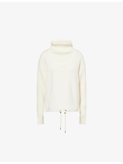 VARLEY Hannah Cowl-Neck Jersey Sweatshirt