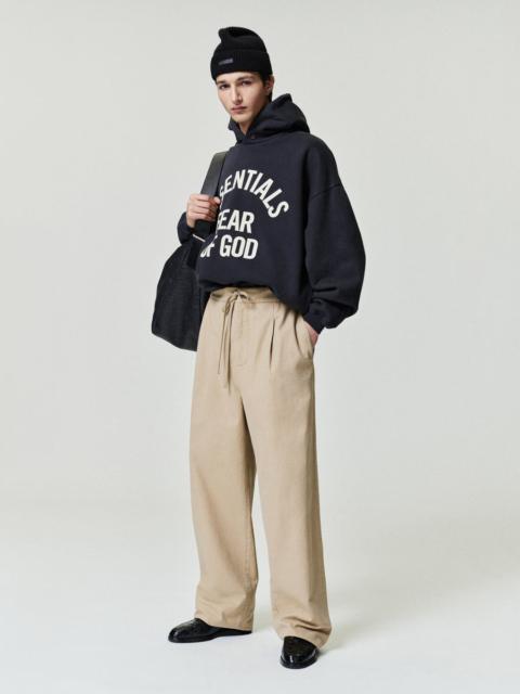 ESSENTIALS Canvas Pleat Front Pant