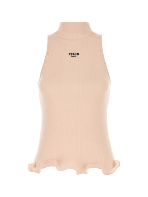 FENDI Fendi Women Light Pink Cotton Tank Top