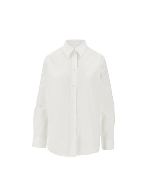 Burberry Burberry Poplin Shirt with EKD Embroidery White