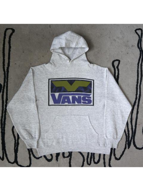 Vans Vintage 80s 90s VANS Big Logo Sweater Sweatshirt Hoodie Pullover Jumper Made In U.S.A Size L