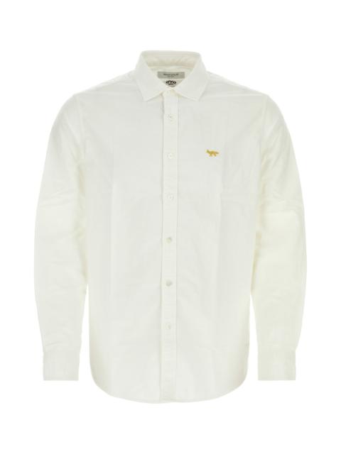 Junya Watanabe MAN White poplin Junya Watanabe X Maison Kitsune shirt