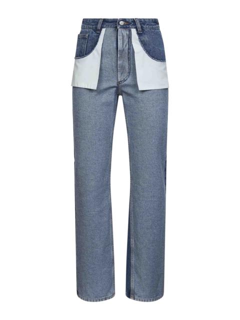 MM6 Maison Margiela Blue denim inside out-effect jeans