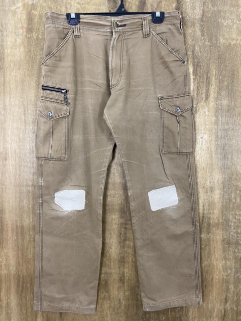 Other Designers Japanese Brand - Brown Cargo Pant Knee Patchwork Multipocket Pants #1161