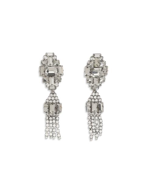 Alessandra Rich Alessandra Rich Women Silver-Colored Crystal Drop Earrings