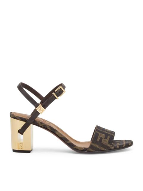 FENDI DELFINA HEEL SANDALS