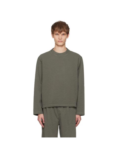 Craig Green Khaki Embroidered Linestitch Smock T-shirt
