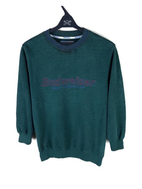 Other Designers Budweiser - BUDWEISER EMBROIDERY SPELL OUT LOGO SWEATSHIRT